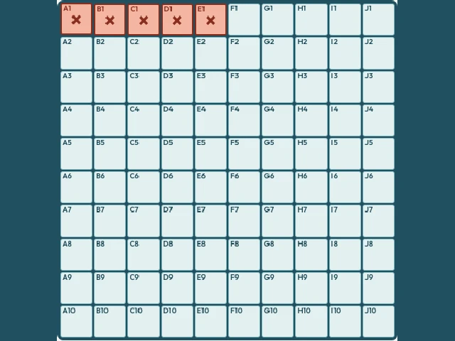 Battleships table illustration