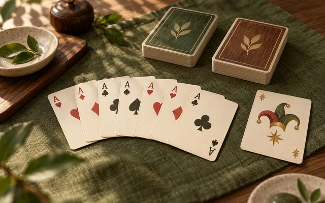 Canasta table illustration
