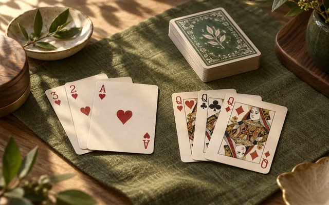 Gin Rummy table illustration