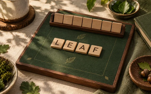 Letter Tiles table illustration