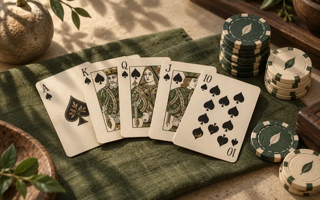 Friendly Poker table illustration