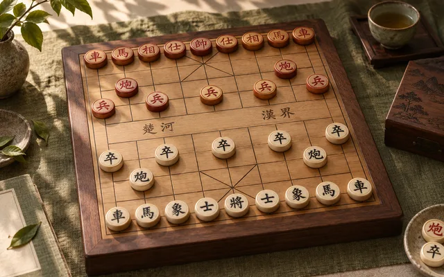 Xiangqi table illustration